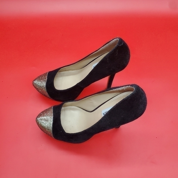 Steve Madden P Kavit Heels Women's 7.5M Black Shoes - Picture 5 of 16